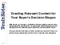 Creating Relevant Content for Your Buyer&rsquo;s Decision Stages