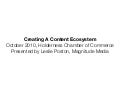 Content Ecosystem Presentation for Holderness Chamber