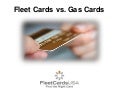 Fleet Cards vs. Gas Cards