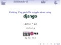 Building Pluggable Web Applications using Django