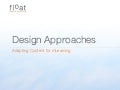Design Approaches for Adapting Content for mLearning