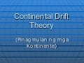 Continental Drift Theory