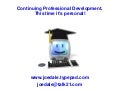 Continuing professional development this time its personal!