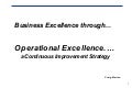 Continuous Improvement Strategy