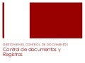 Control de Documentos y Registros