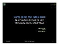 Controlling the Addiction: Best Practices for Scaling with Memcached and the LAMP Stack