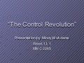 Control Revolution