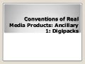 Conventions of real media products