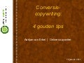 Conversie-copywriting - 4 gouden tips | Online Dialogue Donderdag