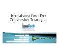 Conversion Sciences Identifying Your Key Conversion Strategies