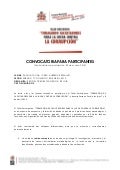 Convocatoria y bases para participantes