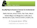 BuyMyPlaylist - Cooperation Offer for Institutional Users