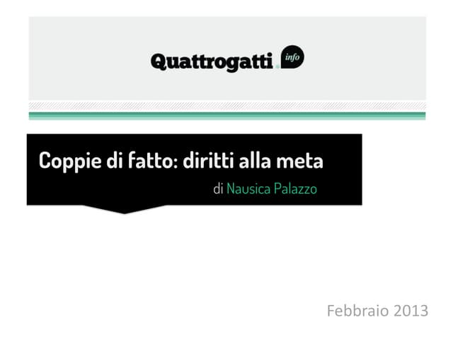 Coppie di fatto - diritti alla meta