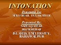 Copy Of Presentation Intonation