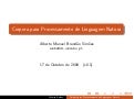 Corpora para Processamento de Linguagem Natural