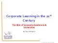 Corporate learning in 21st century