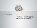Corporate Microblogging - How to use microblogging in a business environment