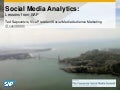 Social Media Analytics: Lessons from SAP