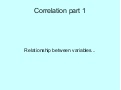 Correlation Session