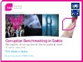 Corruption Benchmarking in Serbia