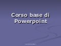 Corso Base Di Powerpoint