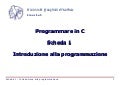Corso di linguaggio C