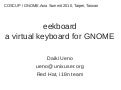 eekboard - a virtual keyboard for GNOME