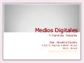 Medios Digitales y Cambios Sociales