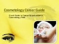 Cosmetology career guide