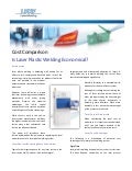 Cost Comparison: Laser Plastic Welding