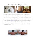 Cost of liposuction