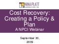 Cost recovery policy and plan 