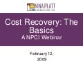 Cost Recovery : The Basics