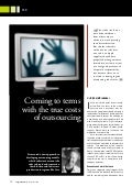 Costs of outsourcing