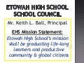 EHS School Council Presentation
