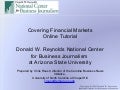 Covering Financial Markets