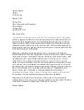 Cover Letter