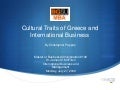 Cultural Traits of Greece and International Business