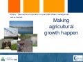Making agriculture growth happen - CP meeting 2011 - Day 2 - Workshop 3