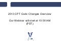CPT Webinar 11.19.12