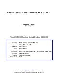 Q3 2009 Earning Report of Craftmade International