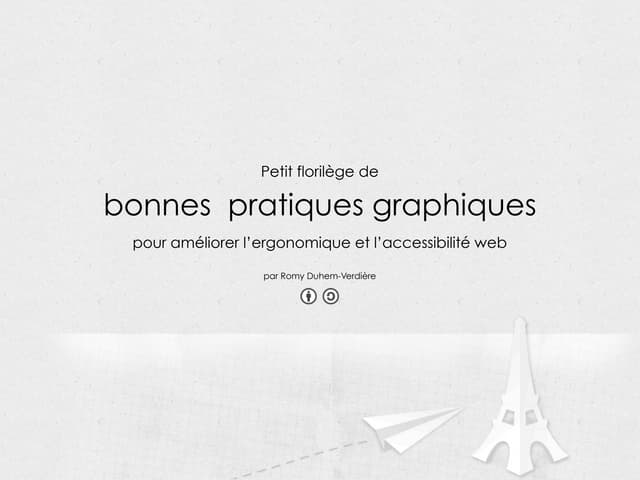 Bonnes pratiques graphiques
