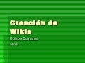 Creación de wikis