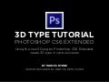 Create 3D Type in Photoshop CS6