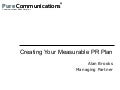 Creating Your Measurable PR Plan