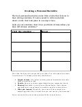 Creating a personal narrative