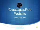 Creating a website free step by ste...