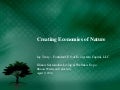 Creating Economies of Nature