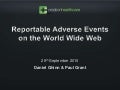 DigiPharm Europe 2010: Reportable Adverse Events on the World Wide Web