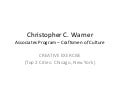Creative Exercise - Craftsmen of Culture
